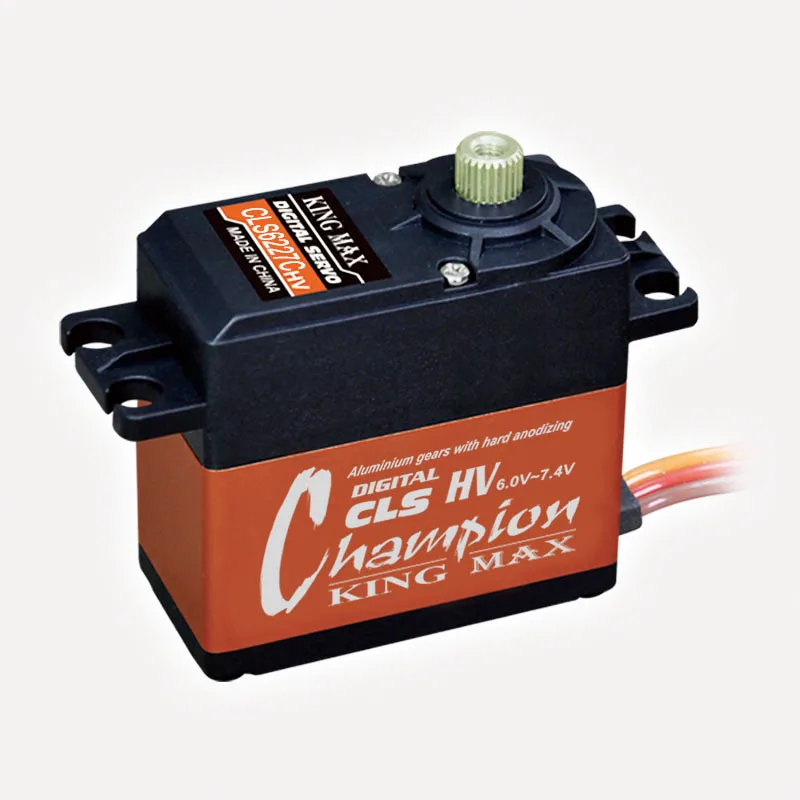 

KINGMAX CLS6227CHV 62g 27kg.cm torque digital metal gears standard servo For RC Airplane