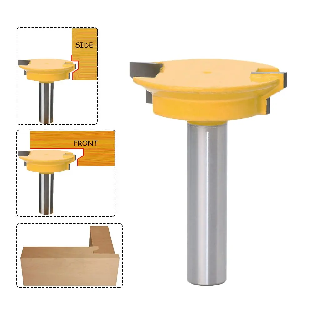 

Drawer Lock Bit 1/2-Inch Shank Drawer Front Joint Router Bit Woodworking Milling Cutter with 2" Diameter