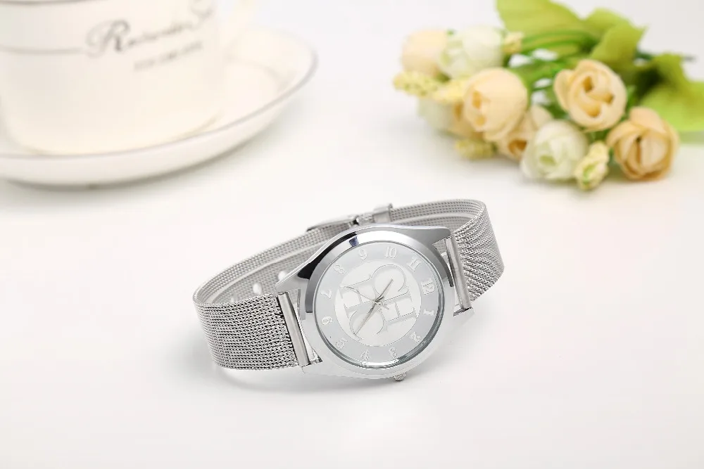 Relogio Feminino новые роскошные женские часы со стальным сетчатым ремешком