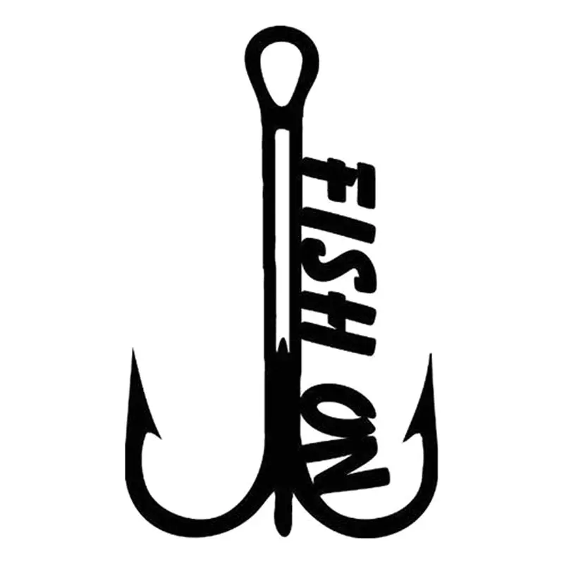 Download 10.7CM*17.8CM Fish On Sticker Spinner Reel Bass Crappie ...
