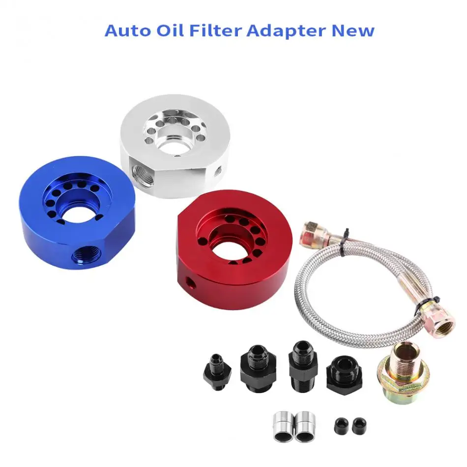Car Engine Oil Supply Oil Filter Plate Cooler Adapter Kit For Honda