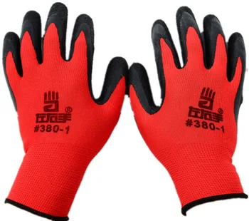 

NEW Nylon Latex Glove Labor Gloves Anti Cutting And Antiskid Workplace Safety Hand Protection Cut-Resistant