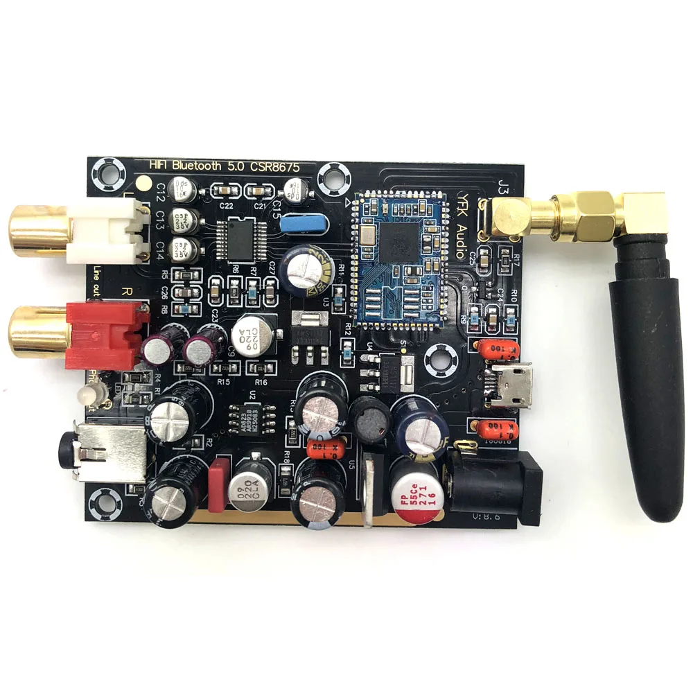 Lusya CSR8675 Bluetooth 5,0 беспроводной приемник плата PCM5102A ies DAC декодер плата APTX HD поддержка 24 бит с антенной A5-007