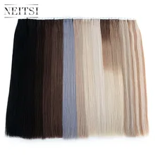 Neitsi Remy, человеческие волосы для наращивания на ленте, двойные прямые волосы для наращивания, кожный Уток 1" 20" 2" 20 шт. 40 шт. на выбор