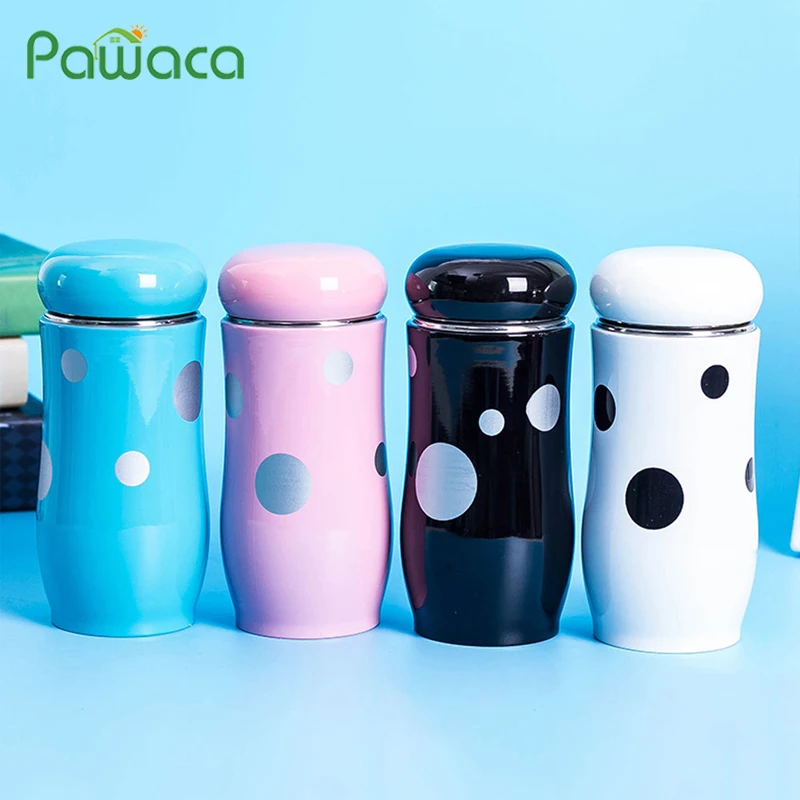 

Cute Thermos Mini Cartoon Mushroom Cup Vacuum Thermos 304 Stainless Steel Kettle Thermal Cup Coffee Mug Water Bottle Thermo