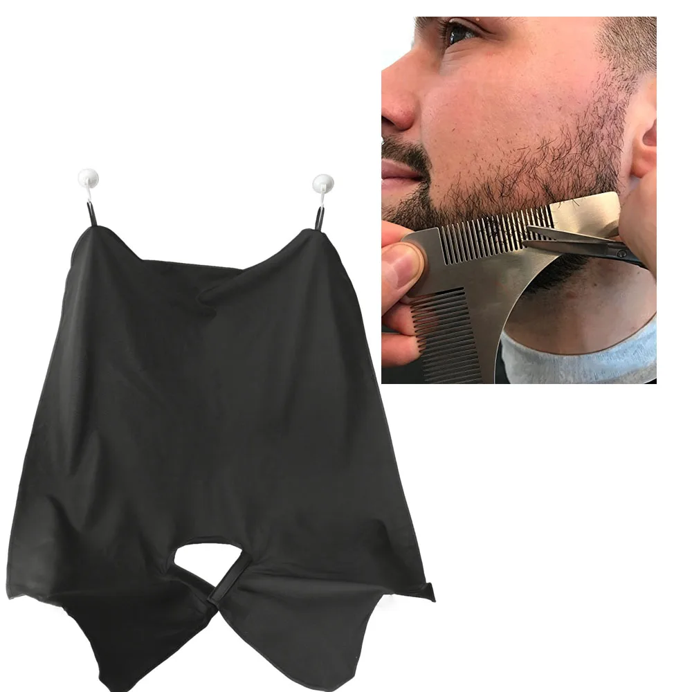 1Set Hair comb+Beard Trimming Catcher Hair Cutting Salon Apron