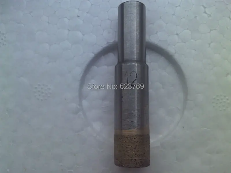 

RZZ 12mm Glass Drill Bit Diamond Core Drill Bit Sintered Drill Bit for Glass Straight Shank Free Ship