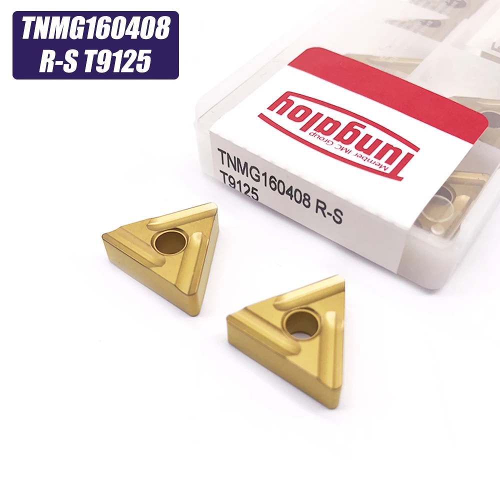 

10PCS TNMG160408 R S T9125 Carbide Inserts External Turning Tools Lathe Cutter Tool CNC TNMG 160408 For Steel