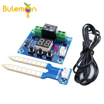 

XH-M214 Humidity Controller Soil Sensor Module 20-99%RH Automatic Control Irrigation Computer System Red Digital Display Module