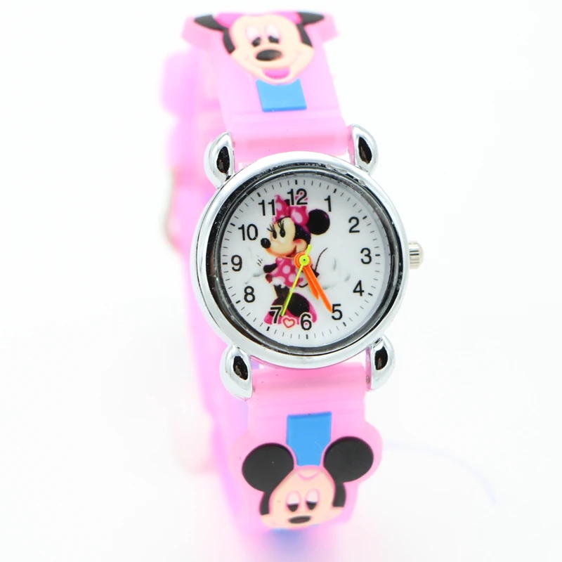 3D мультфильм милые дети девочки часы студенческие наручные кварцевые часы популярные часы вечерние Модные Повседневные Reloj