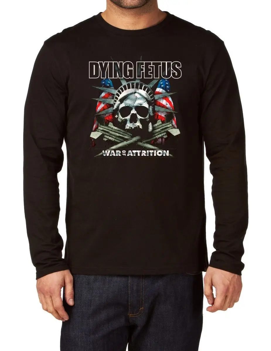 Умирающий плод война потертости с длинным рукавом Herren футболка рок группа кофта |