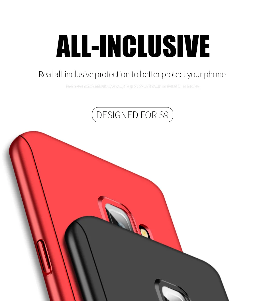 ZNP Luxury 360 Degree Shockproof Case For Samsung Galaxy S9 S8 Plus Full Cover Phone Case For Samsung Note 9 8 S7 Edge S9 Case -