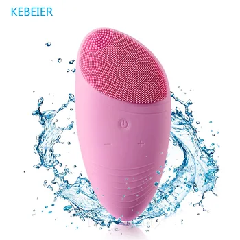 

Electric Silicone Facial Cleansing Brush Sonic Vibration Massage USB Rechargeable Smart Ultrasonic Face Cleaner Beauty Tool