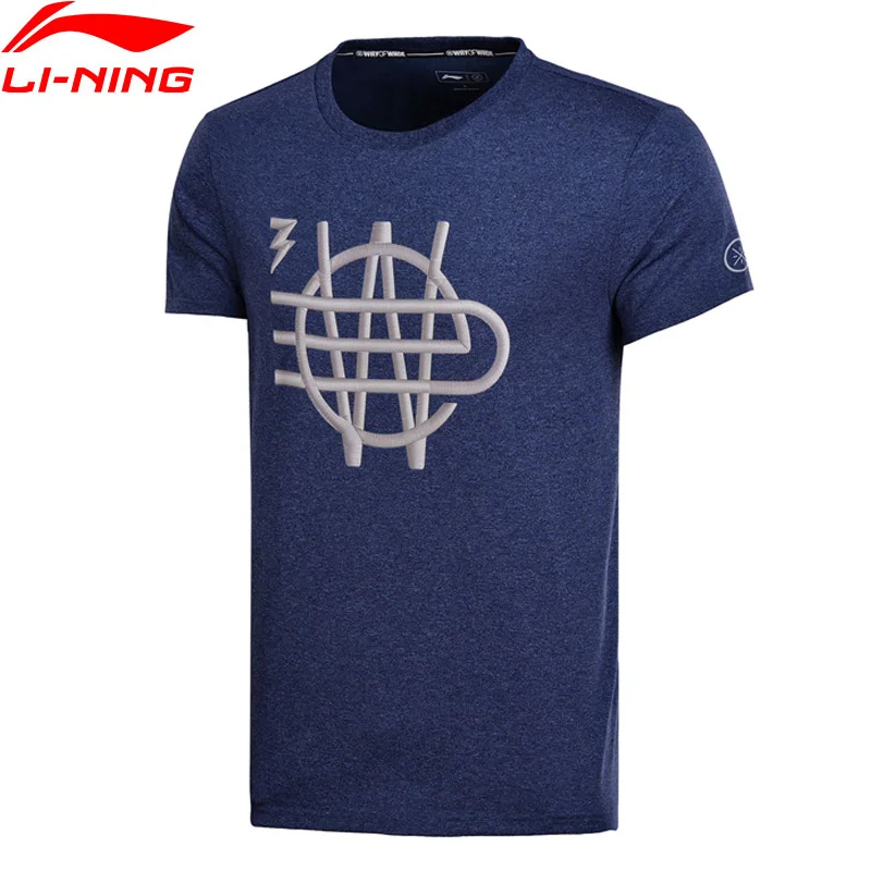 

Li-Ning 2018 Men Wade Series Jerseys 65% Cotton 35% Polyester Regular Fit Li Ning Sports T-Shirt Tee AHSN013