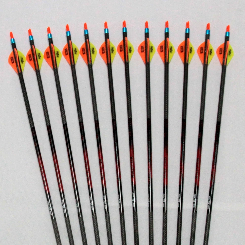Buy 12Ppcs/ lot Archery Carbon Arrow 3K Weave SP350
