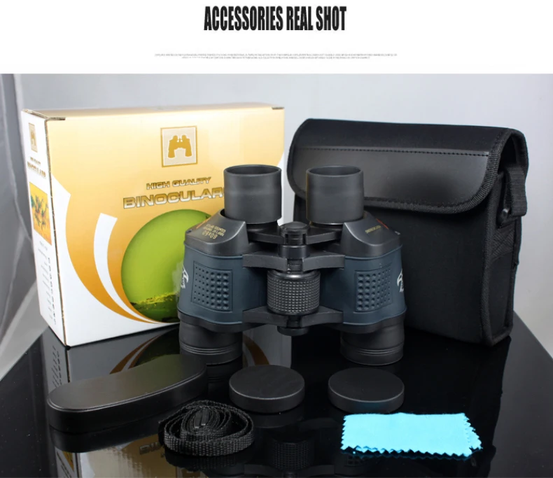 Telescope 60X60 HD Binoculars High Clarity 10000M High Power For Outdoor Hunting Optical Lll Night Vision binocular Fixed Zoom