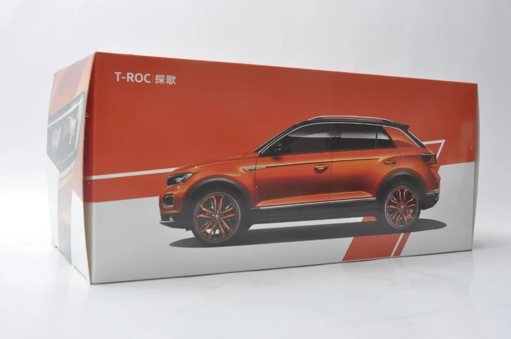 1:18 литая под давлением модель для Volkswagen VW T-ROC золото внедорожник сплав игрушечный автомобиль миниатюрная коллекция подарок TROC T Roc