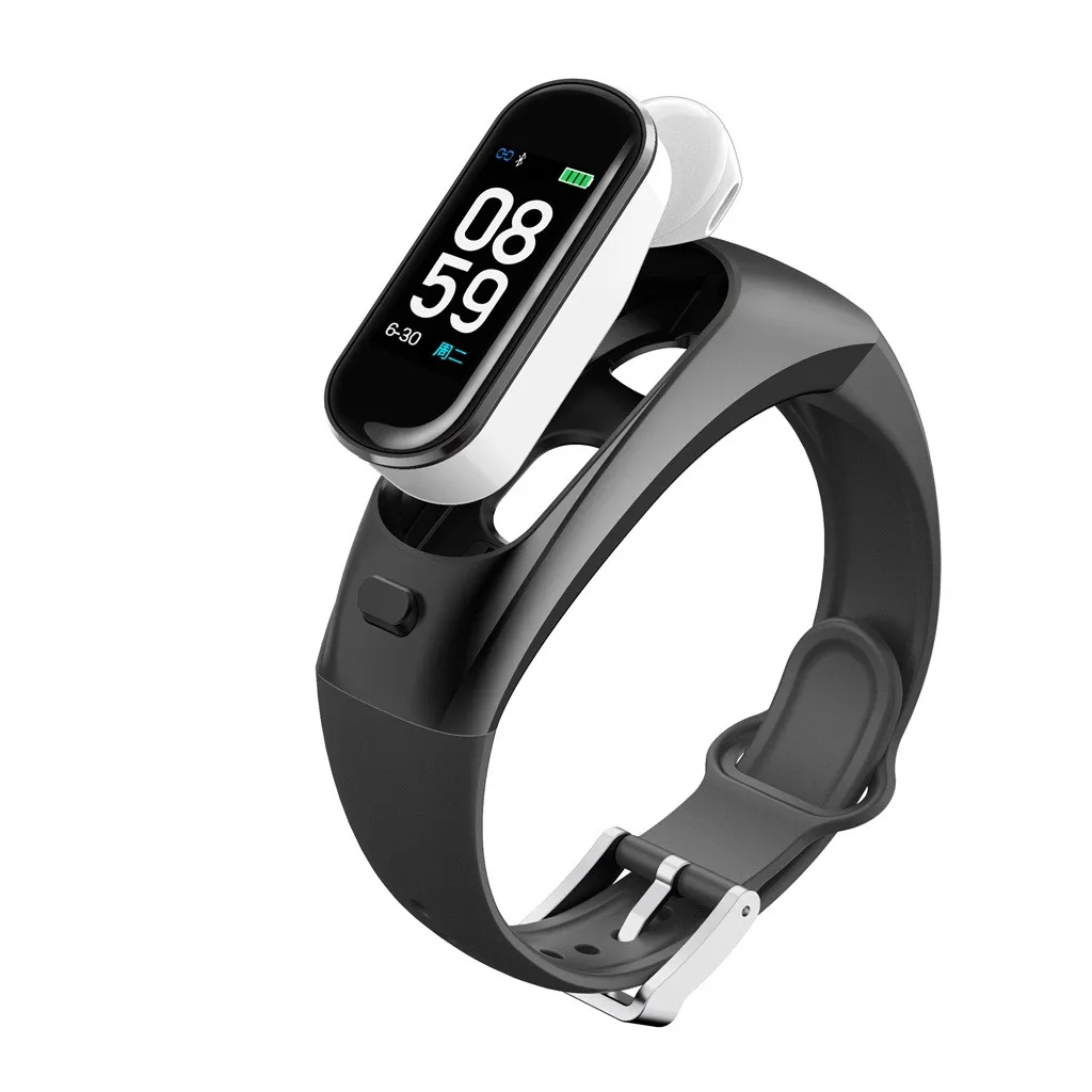 android умные часы Bluetooth беспроводные наушники кровяное давление монитор сердечного ритма умный Браслет для Apple для Iphone H109