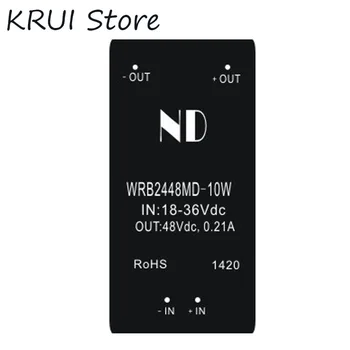 

dc dc boost converter 24v to 48v 0.21A single output isolated power module dc-dc step up power WRB2448MD-10W
