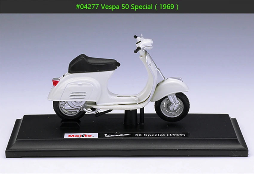 MAISTO 1:18 Vespa 50 Специальный (1969) сплав литой мотоцикл модель гибкие вращающиеся колеса игрушка для детей подарки игрушки коллекция
