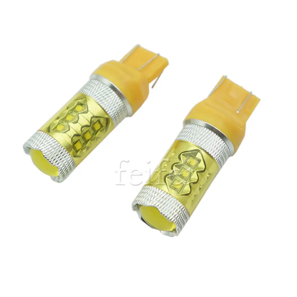 2 шт. Автомобильные светодиодные лампы 12 В 80 Вт 7440 7443 лм|car bulb|low beamled bulb for car |