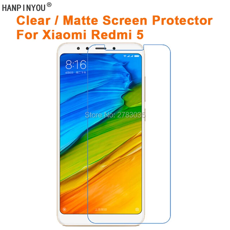 

For Xiaomi Redmi 5 / Redmi5 5.7" Clear Glossy /Anti-Glare Matte Screen Protector Protective Film (Not Tempered Glass)