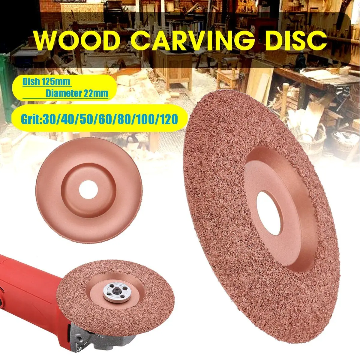 125 мм Диаметр 22 мм отверстие карбида вольфрама формовочная тарелка деревянный формовочный диск резьба по дереву диск угловой шлифовальный диск