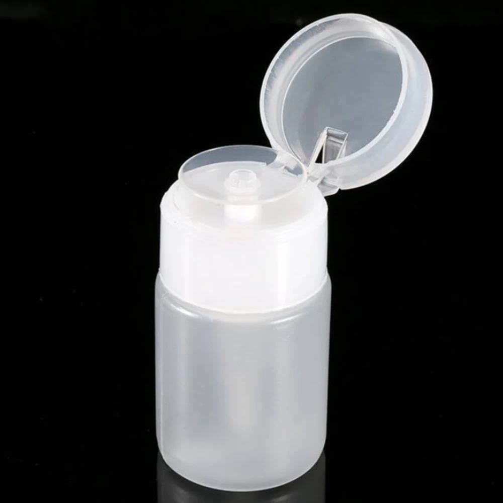 New 1Pc Gel Nail Remover Bottle Spray Empty Pump Dispenser Nail Cleanser Liquid Bottle 60ML Acetone Polish Remover Bottle