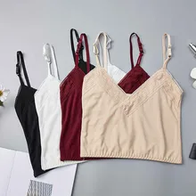 Кружевной ремень обернутый грудь рубашка Топ нижнее белье дамы Camisole женщин летний укороченный топ