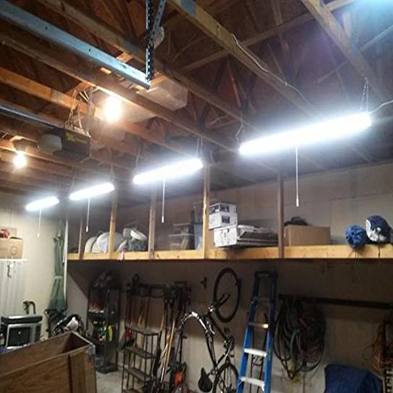 4 фута светодиодные светильники для магазина Linkable LED потолочные гаража 40 Вт Plug and