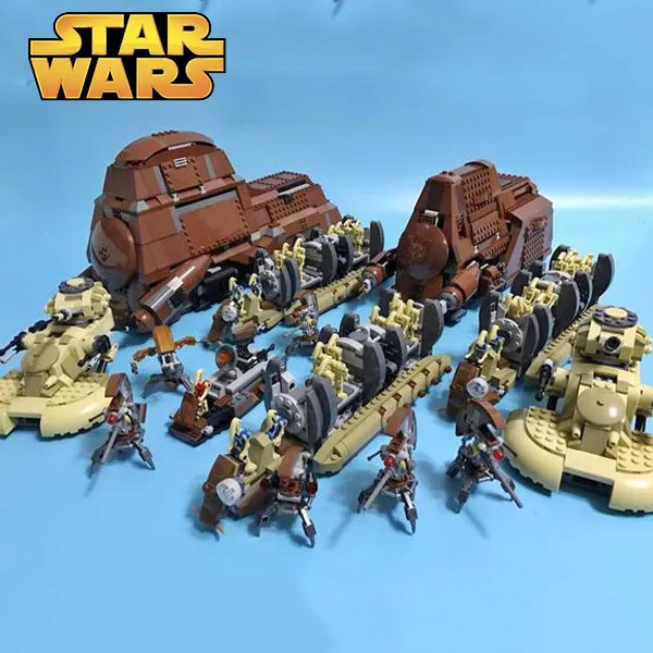 

05069 The Federation Transportation Tank Set MTT 1338Pcs Building Blocks Bricks Toys Compatible Bela Star Wars 7662