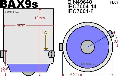 ANGRONG 1 пара H6W BAX9 8 SMD Ксенон Белый светодиодный Sidelight Canbus лампы для Alfa Romeo 147 Gt 156 166