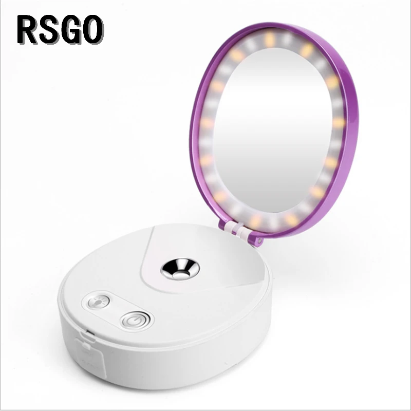 

LED Illuminated Beauty Mirror with Water Spray Steamer and Night Light