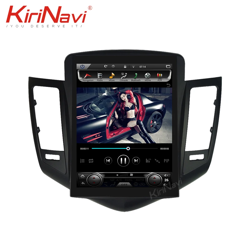 Best KiriNavi Telsa Style Vertical Screen 10.4‘’ 2din Android 7.1 radio car multimedia For Chevrolet Cruze auto multimedia stereo gps 4