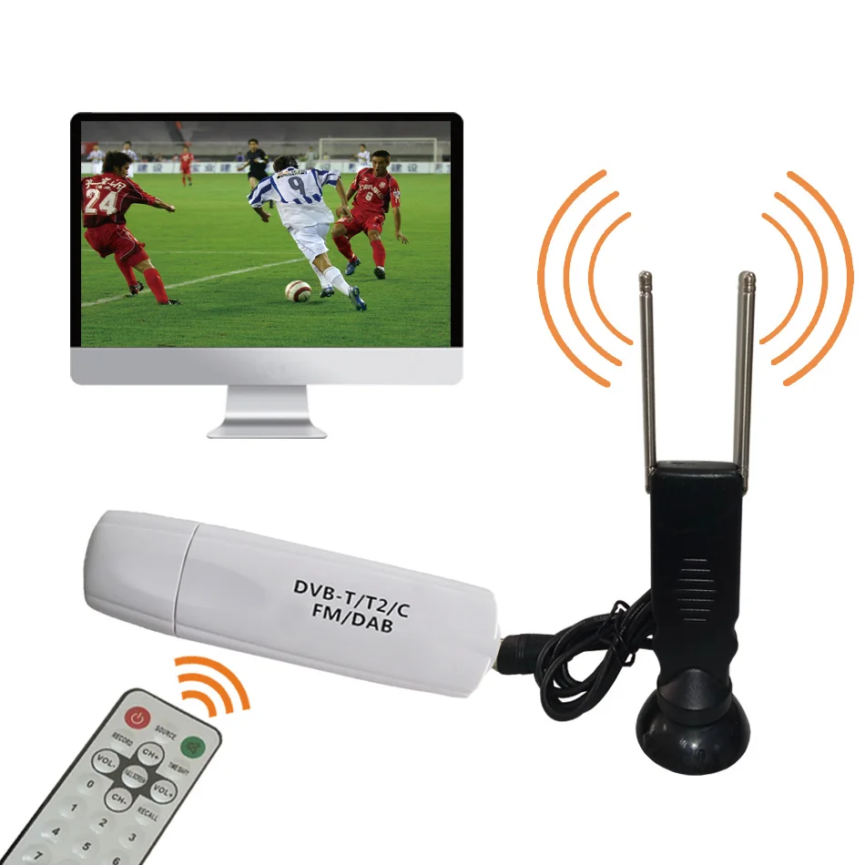 DVB-T2 USB ТВ-тюнер DVB-C T2 DVB-T DAB+ HD tv Stick с до Win10 MJZSEE tv R901