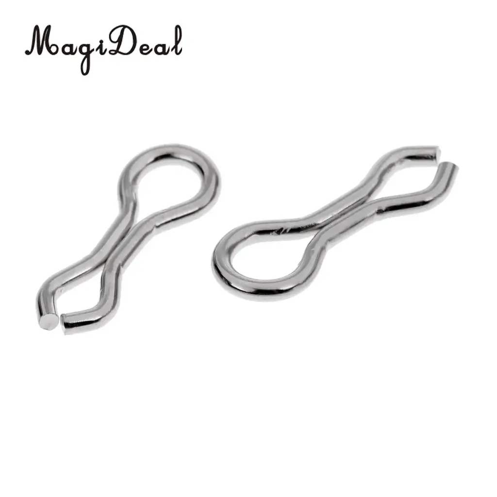 MagiDeal 50pcs Alloy Sinker Eyes Eyelets Lead Mold Fishing Lightweight and Portable Sea Fishing Swivels Tackle Accessories S/M/L