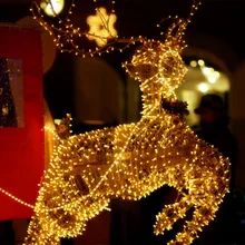 10 м водостойкие светодио дный 100 Светодиодные Праздничные Concatenated гирлянды для рождественского вечерние фестиваля вечеринки Фея Красочные рождественские светодио дный светодиодные гирлянды