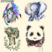 ZOTOONE модные нашивки в виде животных, железные нашивки для передачи тепла для детской одежды, Мультяшные нашивки DIY, аппликация на футболку, стикер на заказ