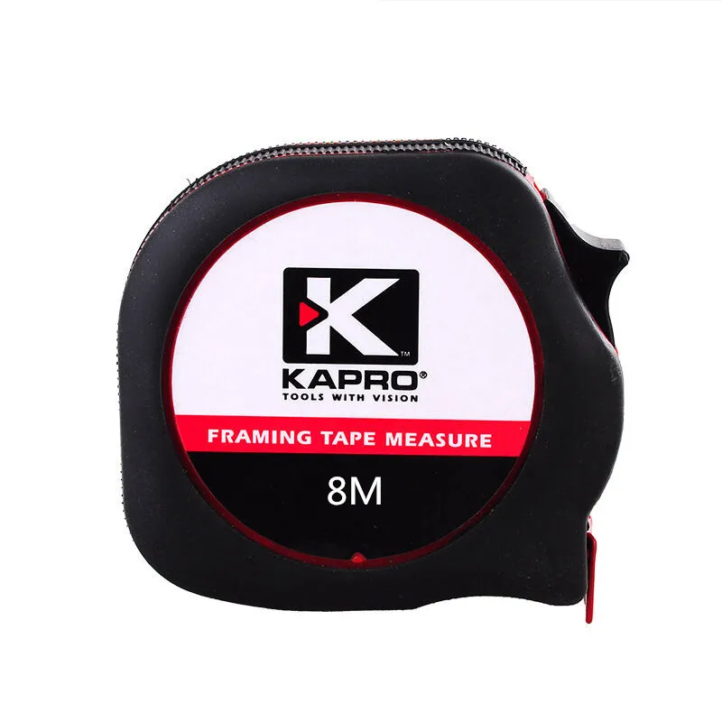 

KAPRO High Quality Tape Measure 8 Meters Mini Rubber Shell Measuring Tools For Woodworking Measuring Metric steel Tape Measure