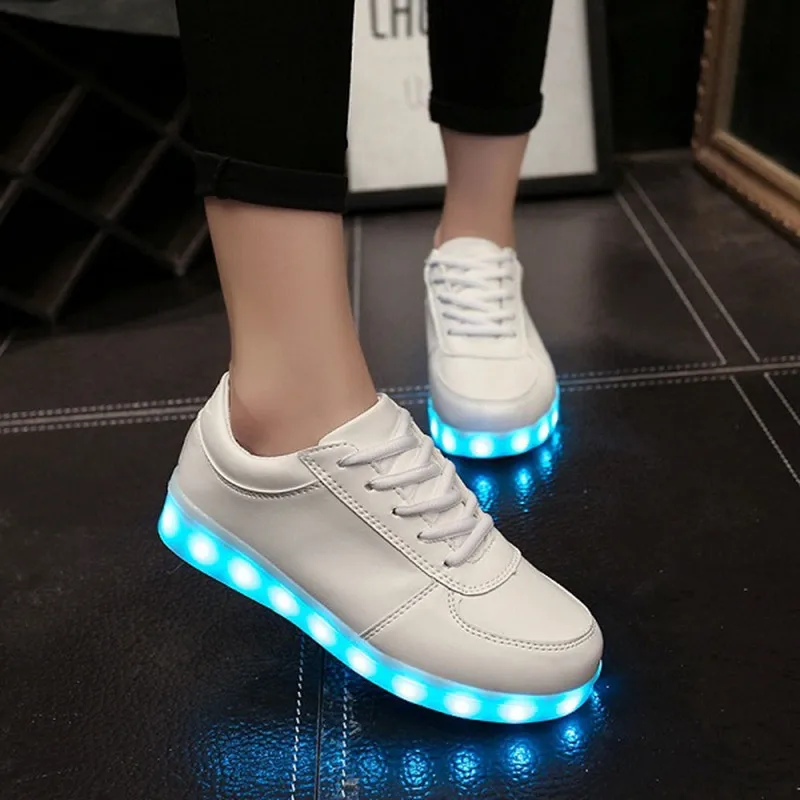 New 2016 Brand Casual Men Light Up Shoe With Lights For Adults Mens