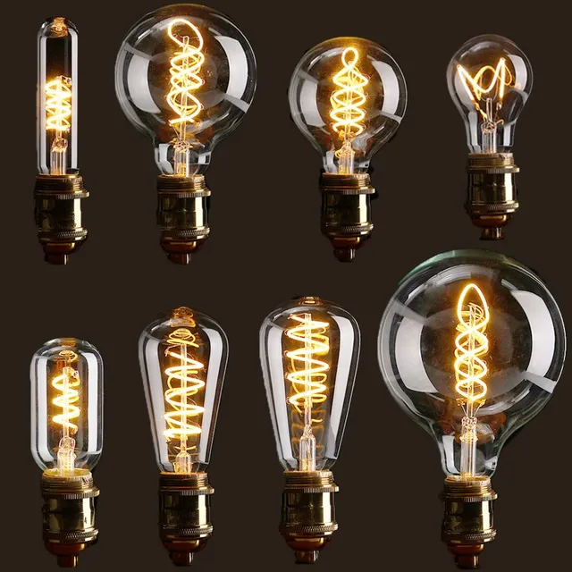 Vintage Edison Bulb LED Light E27 4W Dimmable Industrial Filament ... Vintage Edison Bulb LED Light E27 4W Dimmable Industrial Filament ...