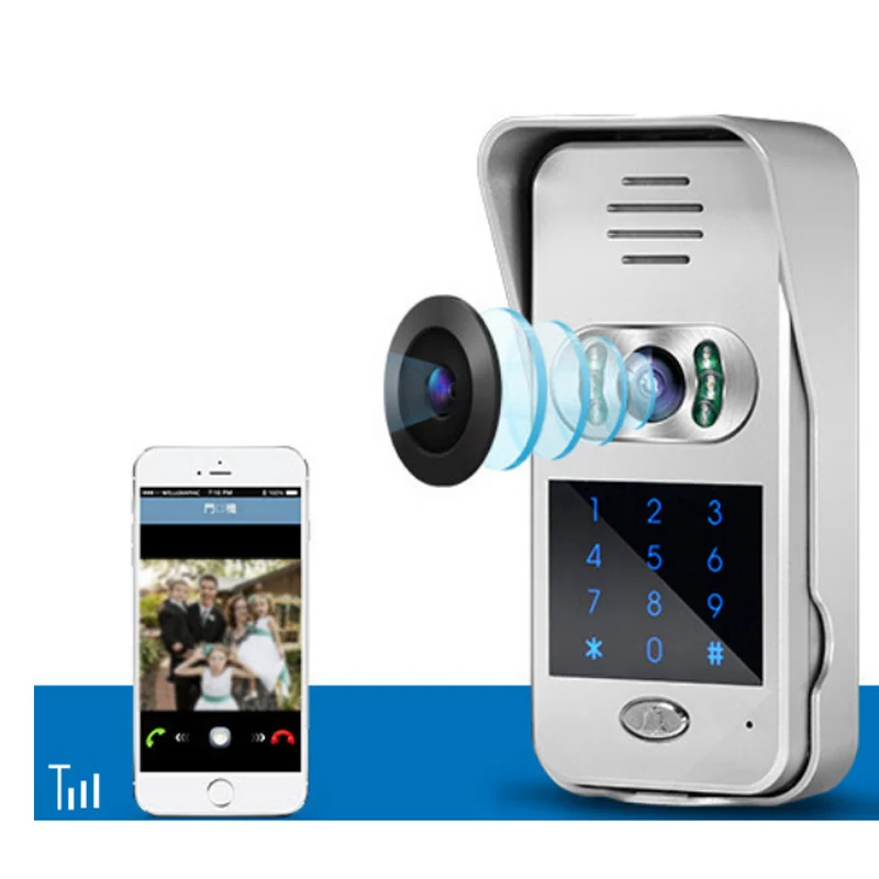 

720P IP Wifi Doorbell Camera w/ keypad support lock function Motion Detection Alarm Wireless Video doorbell CAMERA IP Door Phone