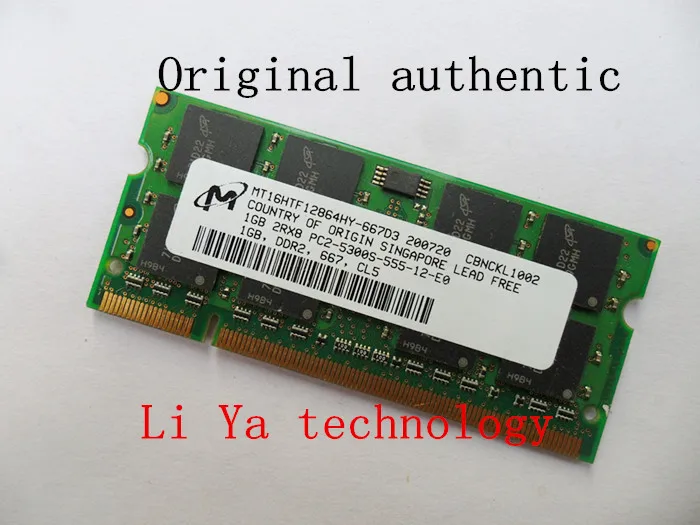 Micron 1GB Memory PC2-5300U-555-12-ZZ DDR2 RAM