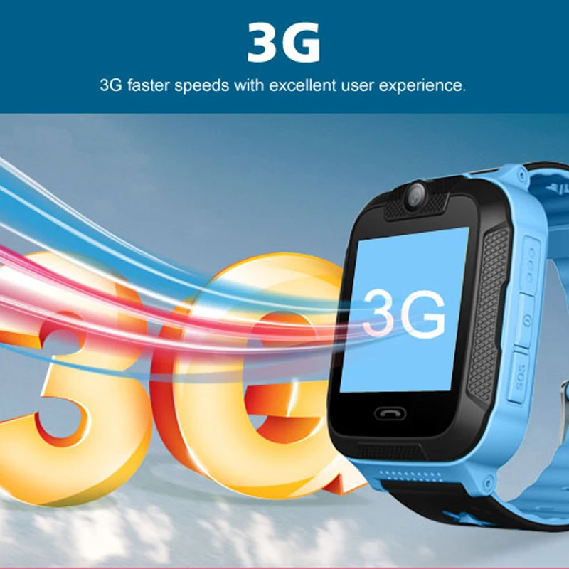 Kids watches GPS tracker 3G WCDMA Network tow-way calling touch Screen Camera SOS WIFI Children Watches Smart Clock TD07S D