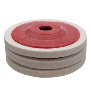 

3PCS Set Wool Polishing Pads Buffing Angle Grinder Wheel Felt 100mm Polishing Disc Pad Set Useful Abrasive Tools
