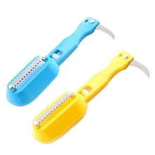 1 шт. рыбы Инструменты быстро Тематические товары про рептилий и земноводных рыбьей кожи Сталь рыбы Детские весы Кисточки бритвы Remover Очиститель накипи Для рыбалки Ножи