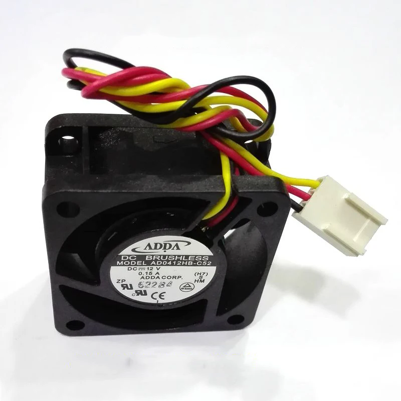 FOR ADDA AD0412HB-C52 404020MM 4CM 40MM DC12V 0.15A Three-wire Server Square cooling Fan