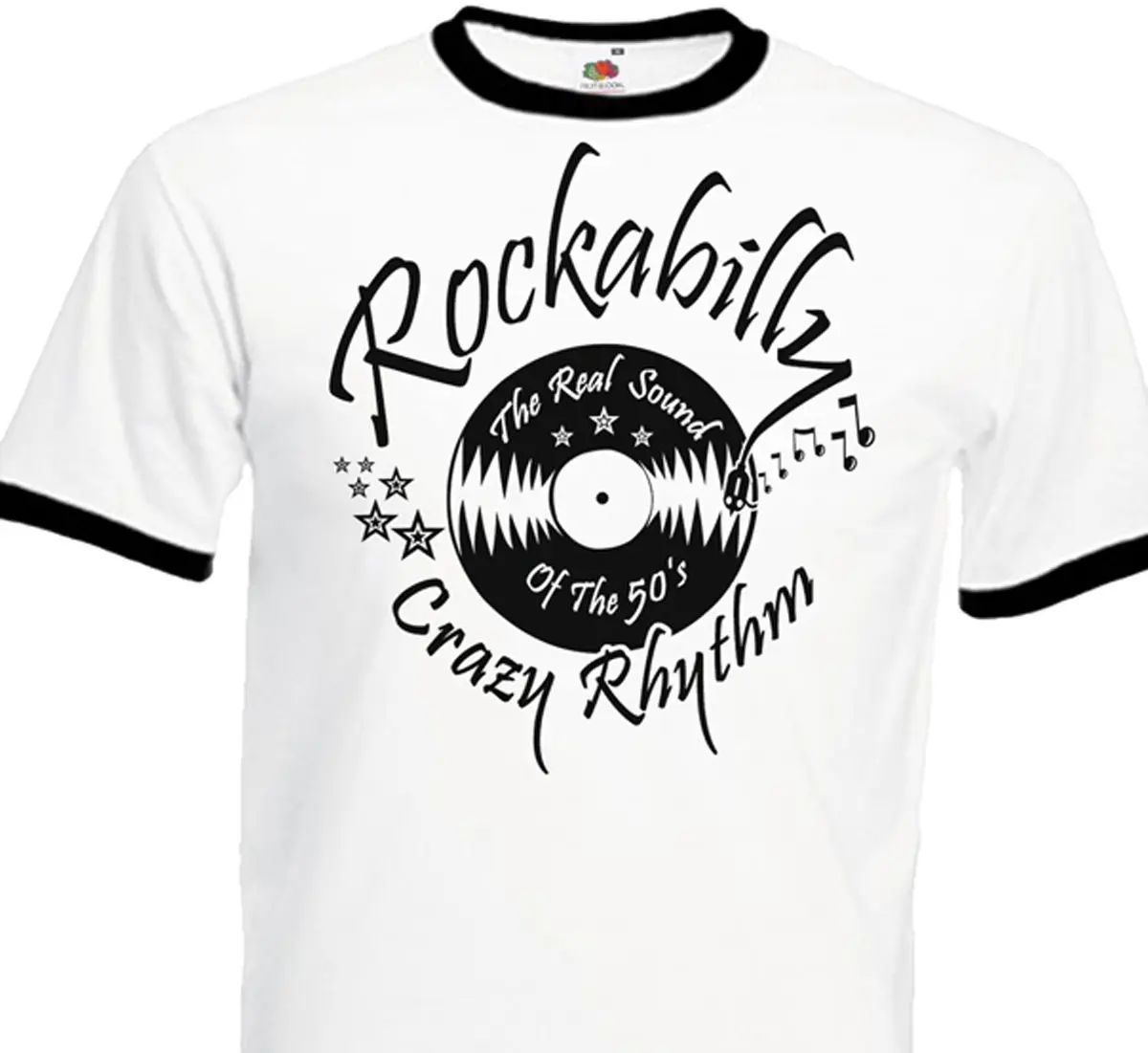 

Tops Casuals Shirts T-Shirt Rockabilly Crazy Rhythm - 50'S Fifties Rock'N'Roll Retro Vintage Oldieship Hop T Shirt