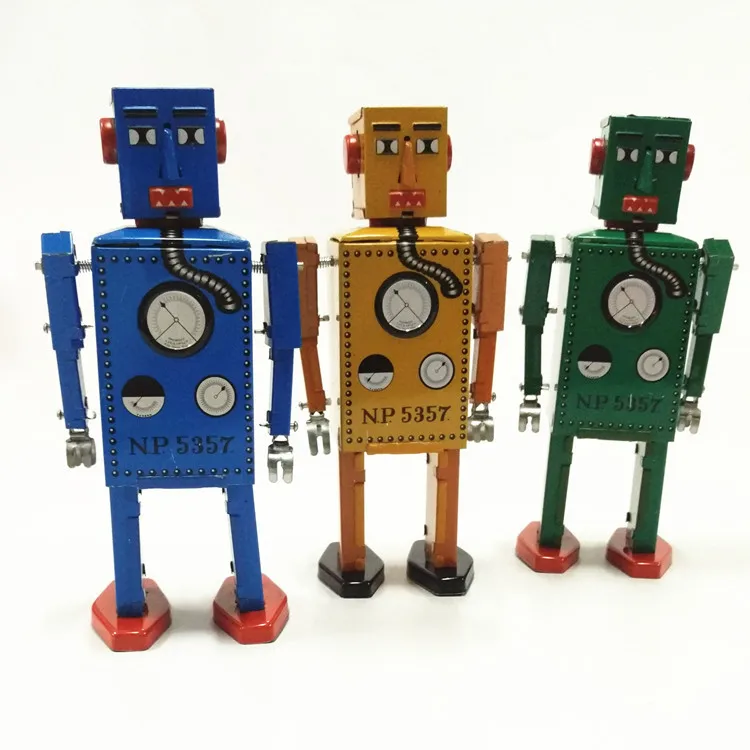 [Temila] Adult Collection Retro Wind up toy Metal Tin LILLIPUT Robot