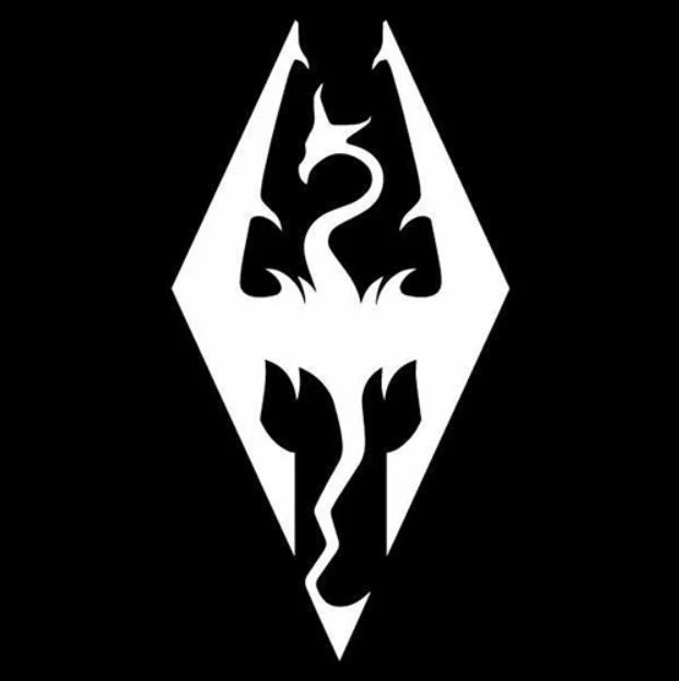 Стильные виниловые автомобильные наклейки Skyrim в виде дракона высотой 25 см модные